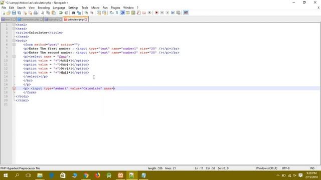 Simple PHP Calculator смотреть онлайн