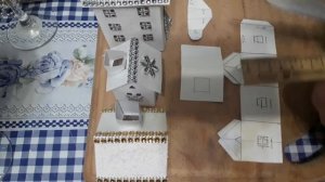 Как сделать домик из бумаги для новогоднего декора.