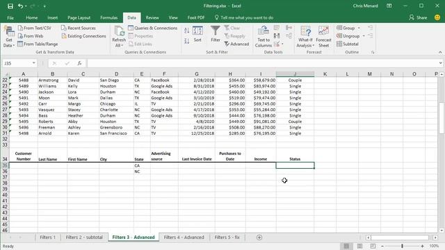 Advanced Filters in Excel by Chris Menard смотреть онлайн