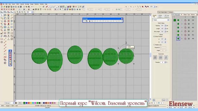 Wilcom, часть 1. Инструменты ввода стежков Complex Fill - 6 смотреть онлайн
