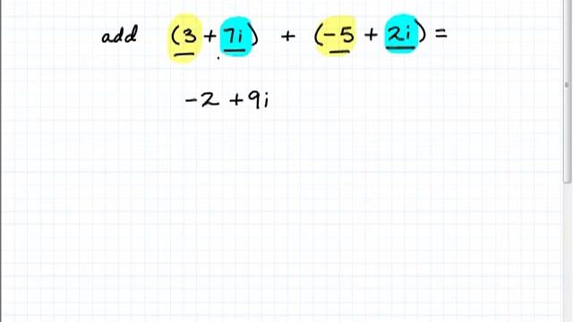 Adding and Subtracting Complex Numbers смотреть онлайн