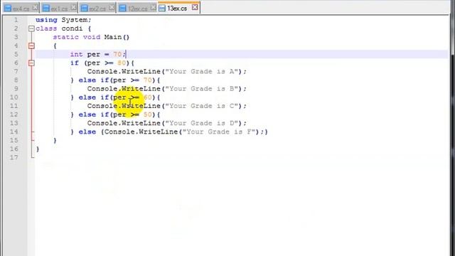 13 of 50 control structors if else statements in C Sharp Urdu Hindi смотреть онлайн