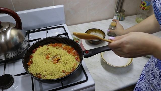 Постный кус-кус с овощами. смотреть онлайн