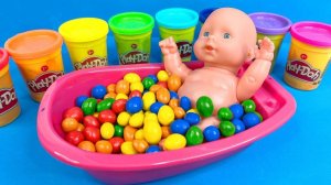 Восхитительные волшебные ванны l с радужным кинетическим песком и конфетами Skittles