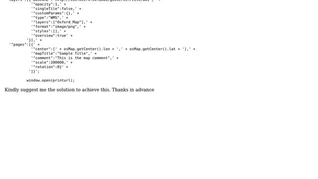 GIS: Is there any way to configure MapFish config.yaml from Javascript? смотреть онлайн