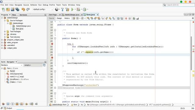 Create Jtable UI Design In Java Netbeans смотреть онлайн