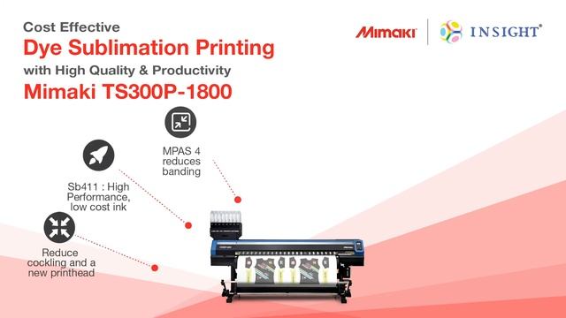 Industrial Dye Sublimation Printer | Mimaki TS300P-1800 | Digital Textile Printer смотреть онлайн
