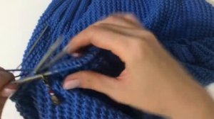 Ложная кеттлевка в карман с помощью 2-х пар спиц