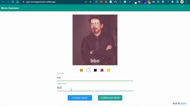 React.js Meme Generator | Demo смотреть онлайн