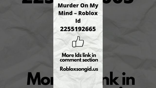 Murder On My Mind – Roblox song Ids смотреть онлайн