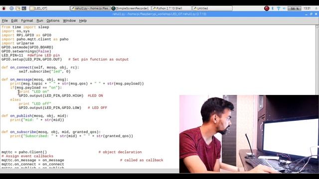 IOT using raspberry pi | Control LED Using Mobile Application with MQTT protocol On Raspberry Pi смотреть онлайн