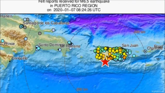 M 6.5 EARTHQUAKE - PUERTO RICO REGION - Jan 7, 2020 смотреть онлайн