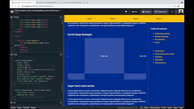CSS Smooth Scrolling, Scroll Padding and Scroll Snap смотреть онлайн
