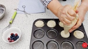 Творожные булочки с маком из рисовой муки на завтрак без глютена. Авторский рецепт Ирены Тарвид.