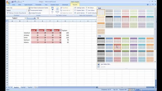 Excel 2007 Tablo смотреть онлайн