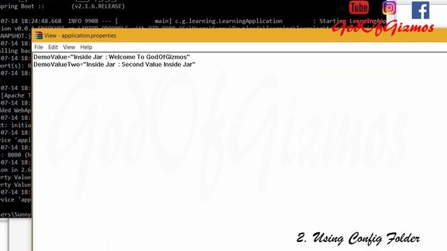 Externalized Configuration - Application.properties File Spring Boot смотреть онлайн