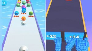 ? Ball run infinity vs crowd number run 3d - 2048 Ball run Gameplay Walkthrough All New Level #9
