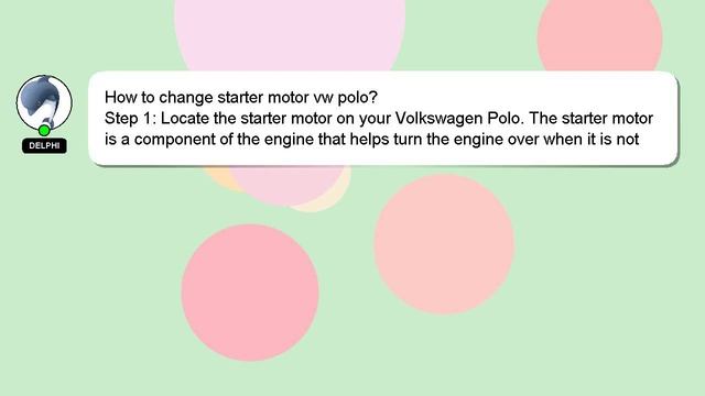 How to change starter motor vw polo? смотреть онлайн