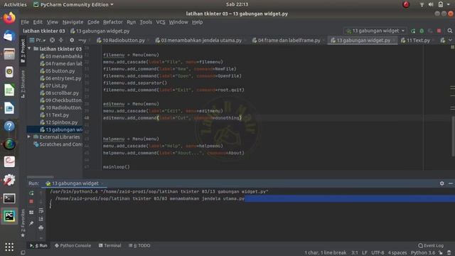 Combination Widget Tkinter GUI Python #13 смотреть онлайн