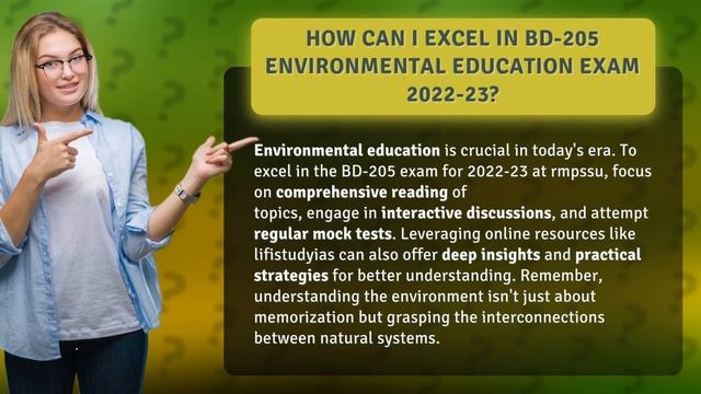How Can I Excel in BD-205 Environmental Education Exam 2022-23? смотреть онлайн