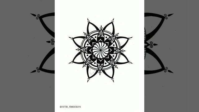 Создание тату эскиза с мандалой-оберегом. #татуекатеринбург #татуекб #татуировка #татумастерекб смотреть онлайн