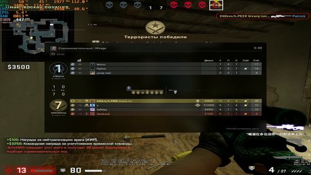 CS:GO : ON RX 5700 XT + Ryzen 5 5600 | 1280x1024