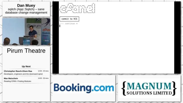 Day 3: Pirum Theatre: Dan Muey - sqitch Sane Database Change Management смотреть онлайн