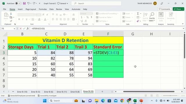 Standard Error of the Mean in Excel | How to Calculate Standard Error in Excel смотреть онлайн