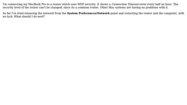 Apple: Connection Timeout Error for WEP security смотреть онлайн