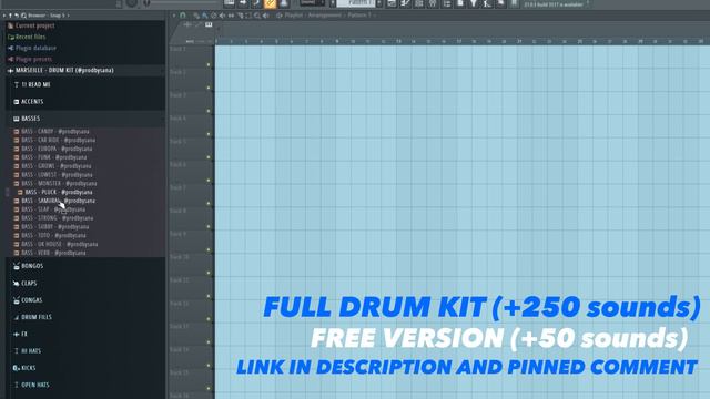 [+250] (FREE) MARSEILLE - DRUM KIT (Marseille, Afro Trap, Deep House, Old School, Morad, Rhove, JuL смотреть онлайн