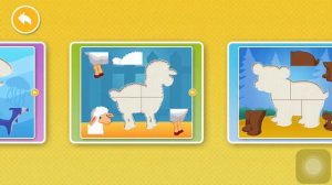 Умные пазлы - Животные. Пазлы для малышей.Акула.Барашек.Медвежонок.Орел.Smart puzzles. Animals.