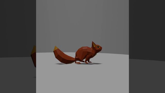 Squirrel Running Cycle Animation