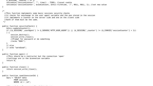 Code Review: PHP/SQL session managment смотреть онлайн