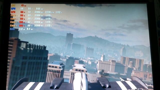 Тест Xeon Е5420+HD6790 1GB, GDDR5+8GB,DDR2 в игре GTA 5. смотреть онлайн