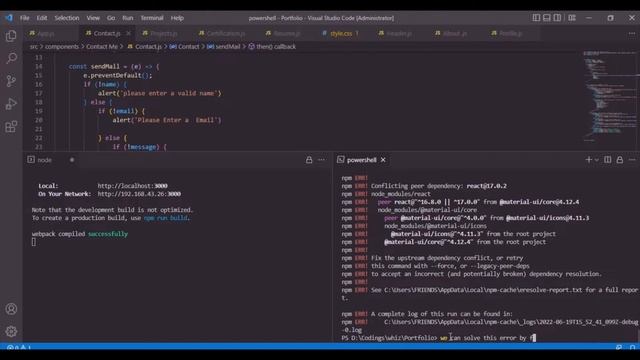 Cannot resolve dependency / conflicting peer dependency error - solution смотреть онлайн