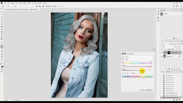 Photoshop Tips - EASY Change color of hair | Photoshop tutorial смотреть онлайн