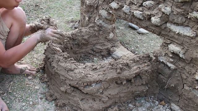 Primitive Technology: Build a Stone House - Full Video смотреть онлайн