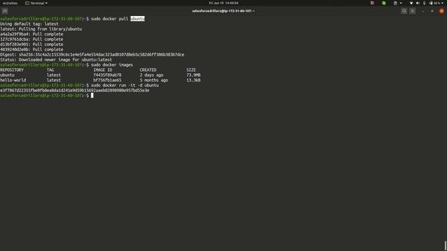 Session 3 - Docker example Ubuntu смотреть онлайн