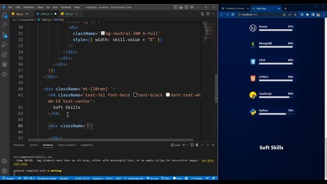 Build a Stunning Portfolio Website | React, Tailwind CSS - Part 2 смотреть онлайн
