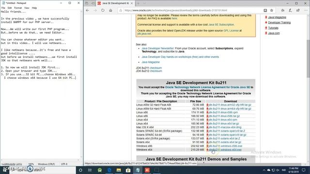2. PHP Tutorial - Install JDK for Netbeans смотреть онлайн
