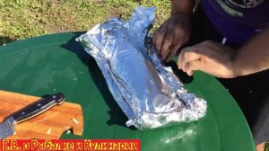 Щука в фольге запеченная на углях. Самая вкусная щука запеченная на углях просто, но очень вкусно.