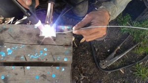 РЕСАНТА САЙ 250 AC/DC тест на коленках пробуем варить аллюминий