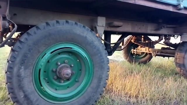 Прыцеп 2ПТС4 з газоновськымы колесамы. смотреть онлайн