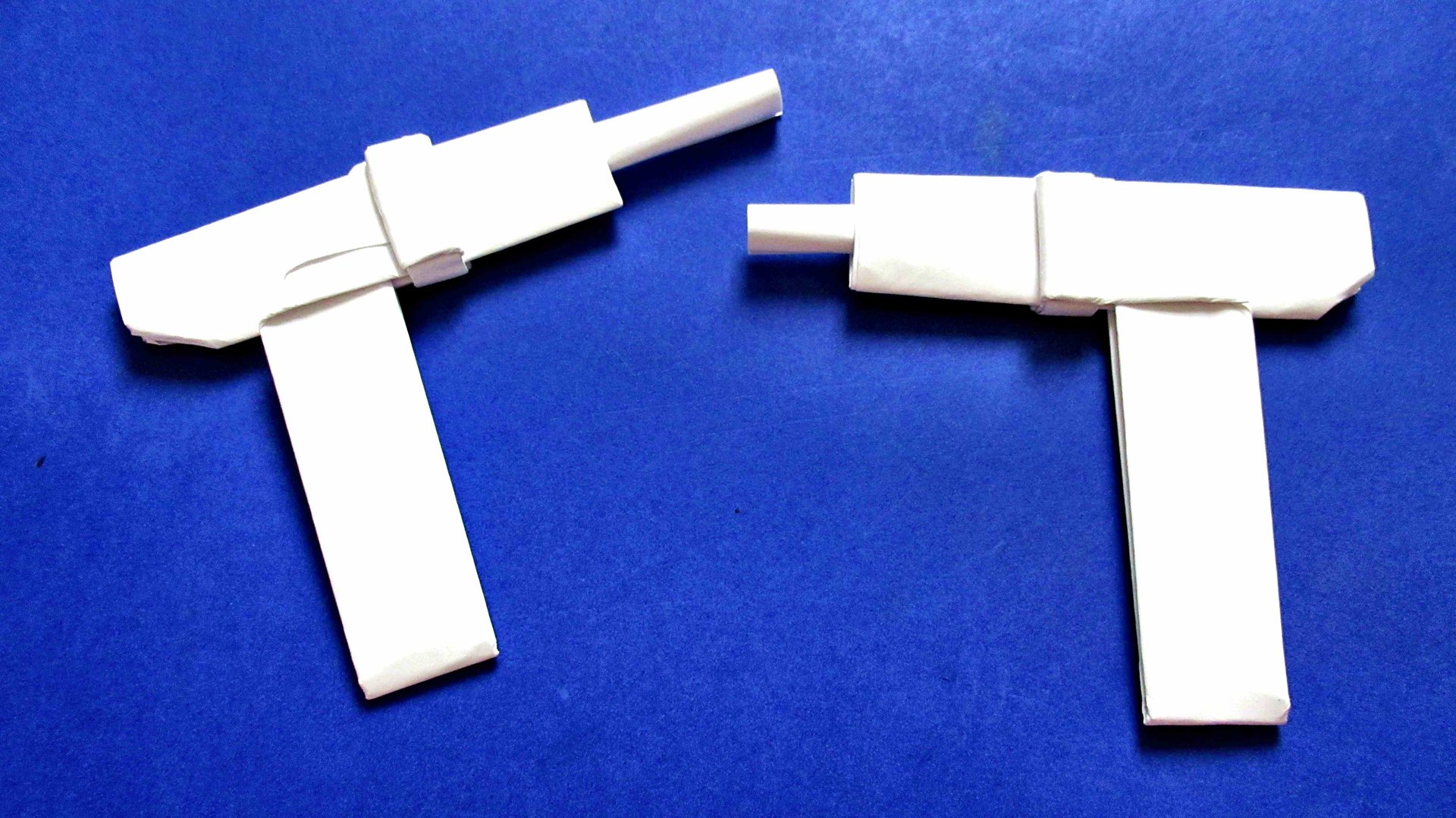 Оружие из бумаги - Как сделать пистолет пулемет УЗИ из бумаги смотреть онлайн