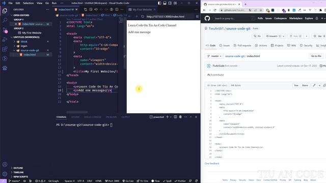 Làm Sao Để Thêm Xóa Sửa Code Trên Git ? How To Update Your Source Code On Github ? смотреть онлайн