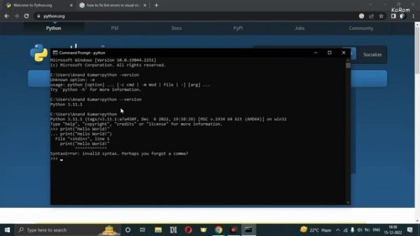 How to install python 3.11.1 on windows 10/11 | Setup python on windows 10 64bit