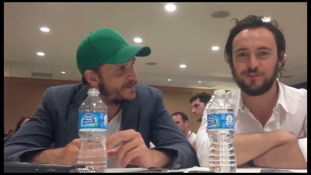 Gustaf Skarsgard and George Blagden 'Vikings' Interview смотреть онлайн