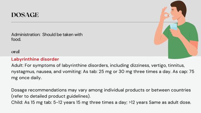 Cinnarizine: Use, Dosage, Side Effects, ,Drug Interactions, Special Precautions, Contraindications.