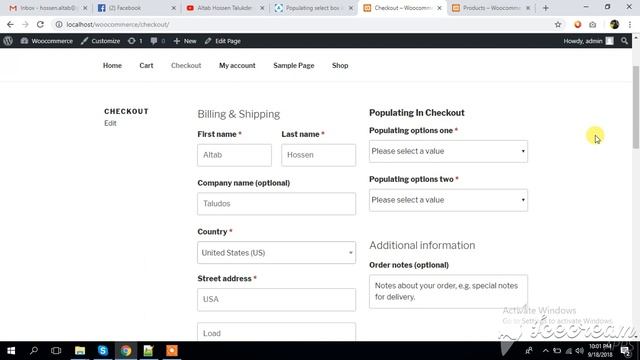 Populating select box in custom checkout page in woocommerce смотреть онлайн