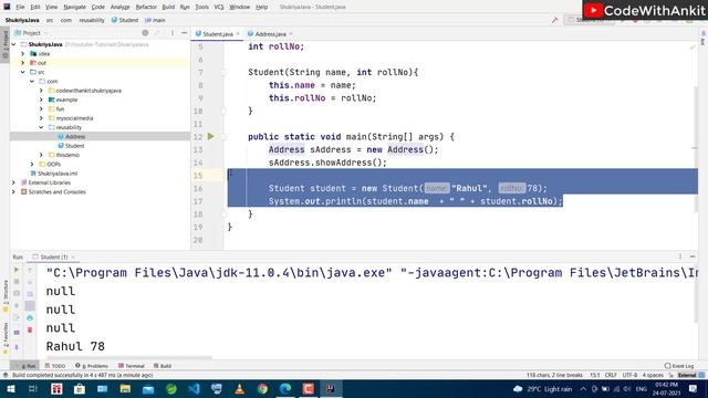 Aggregation, Association, HAS-A Relationship in Java OOPs | Java tutorial in hindi #ShukriyaJava смотреть онлайн